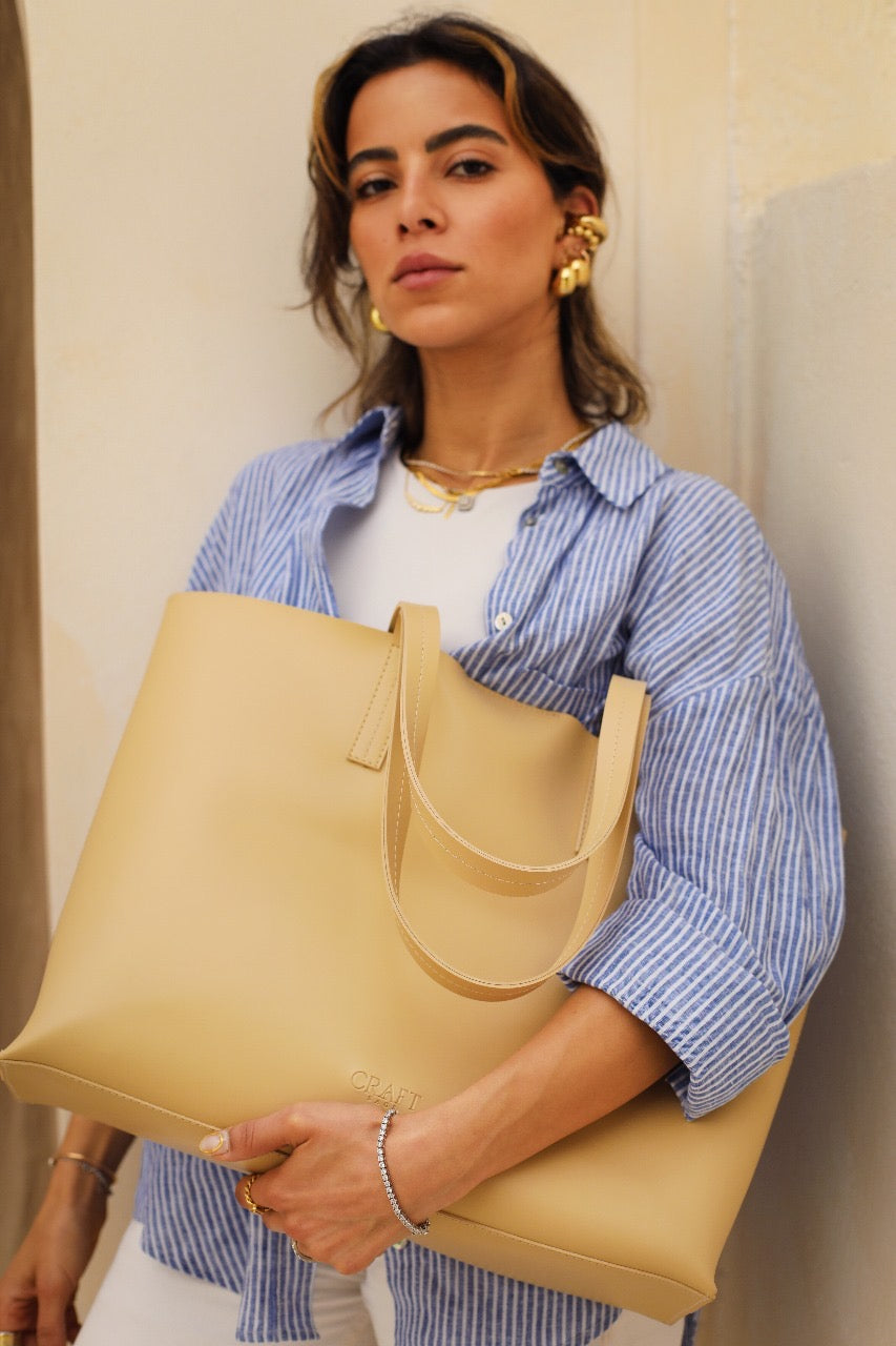 The Mode Tote - Beige