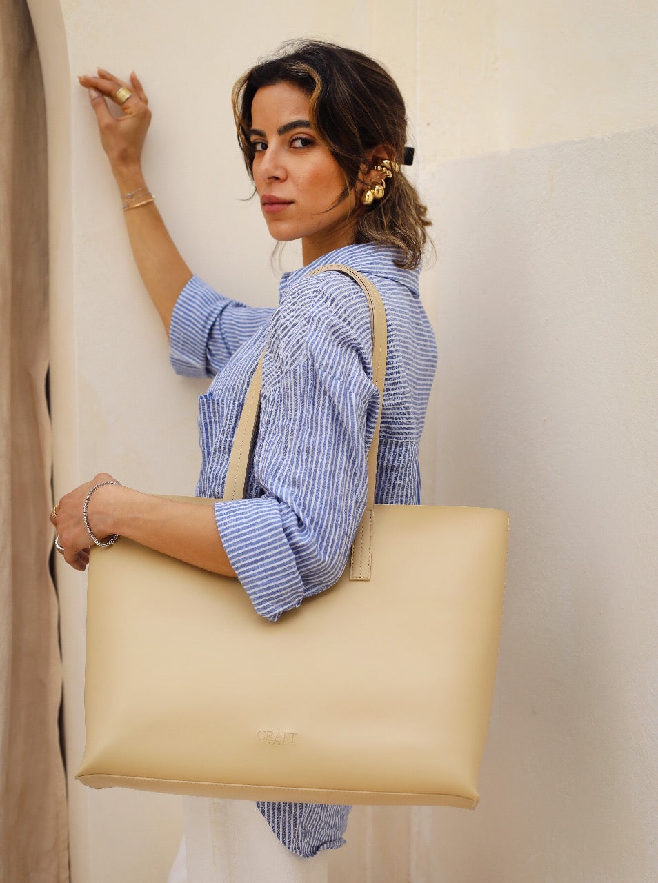The Mode Tote - Beige