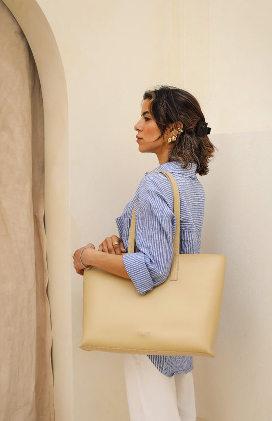 The Mode Tote - Beige