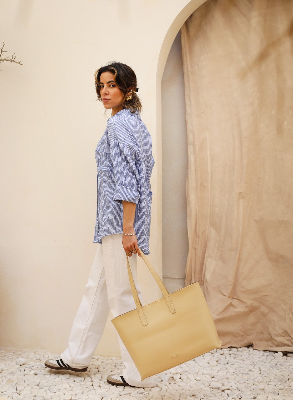 The Mode Tote - Beige